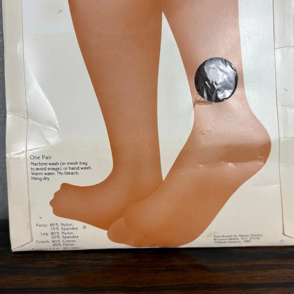 VTG Slenderalls Underalls Queensize Pantyhose Support Leg Sandalfoot - Coffee